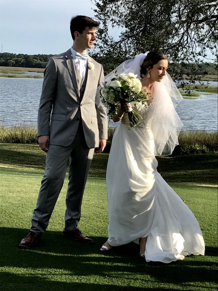 A man and woman posing for a picture.